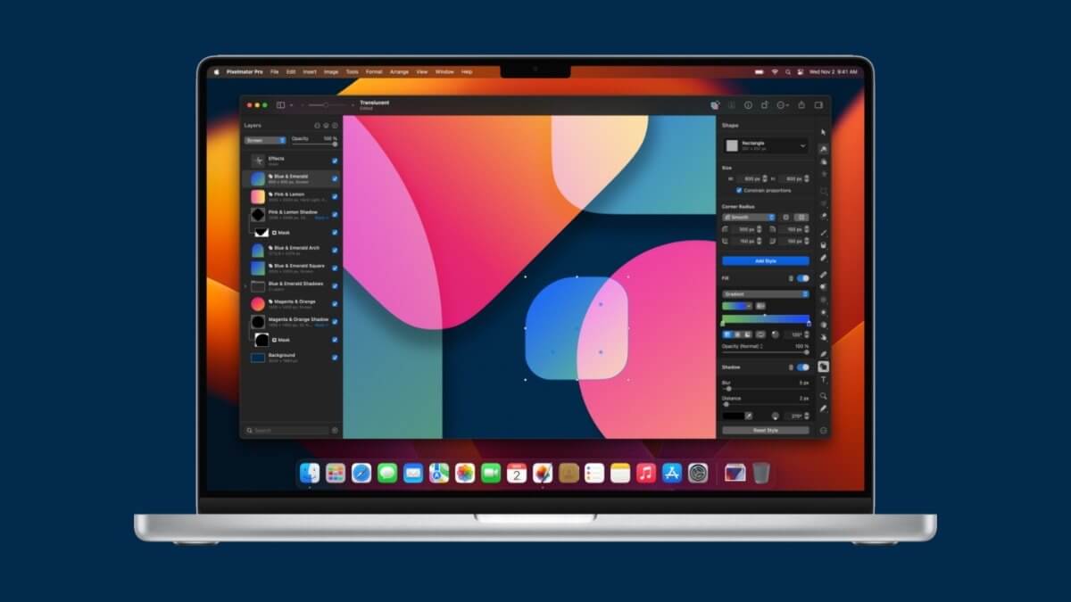 Новый Pixelmator Pro 3.1 добавляет поддержку изображений macOS Ventura и AVIF