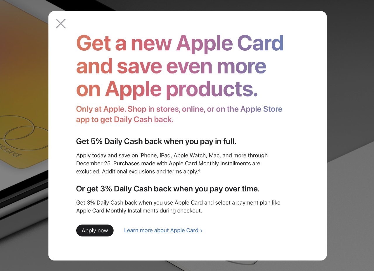 Новая акция Apple Card от Apple