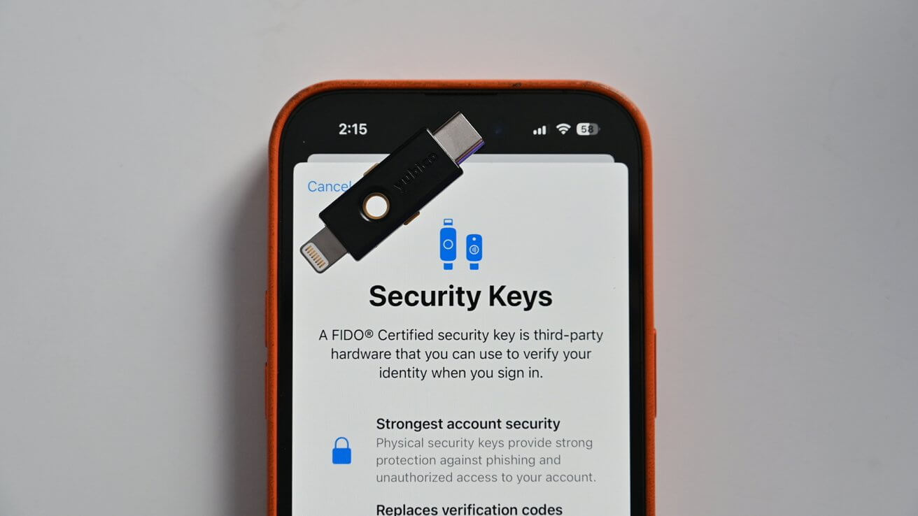 Бета-версия iOS 16.3 включает поддержку физических ключей безопасности