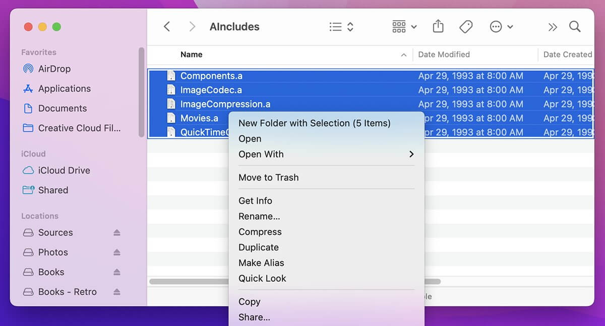 Как использовать функцию «Новая папка с выбором» в macOS Ventura