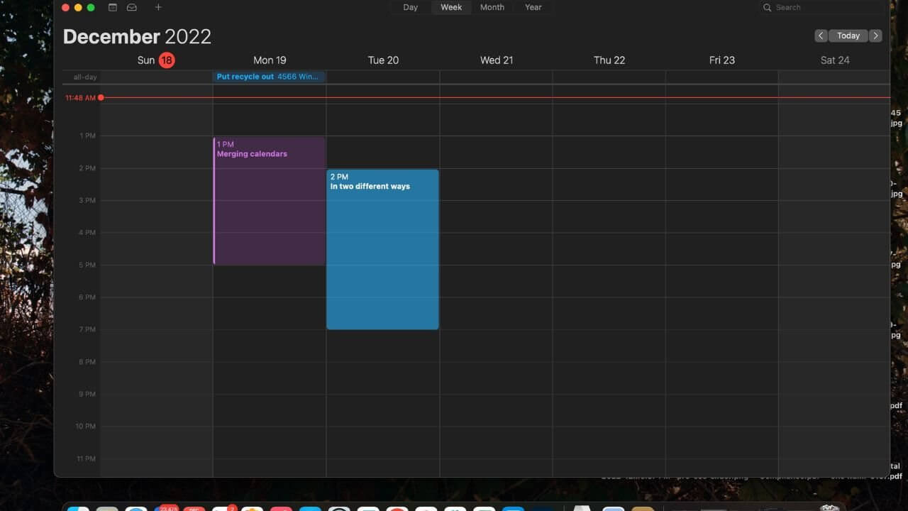 Как объединить календари в macOS Ventura