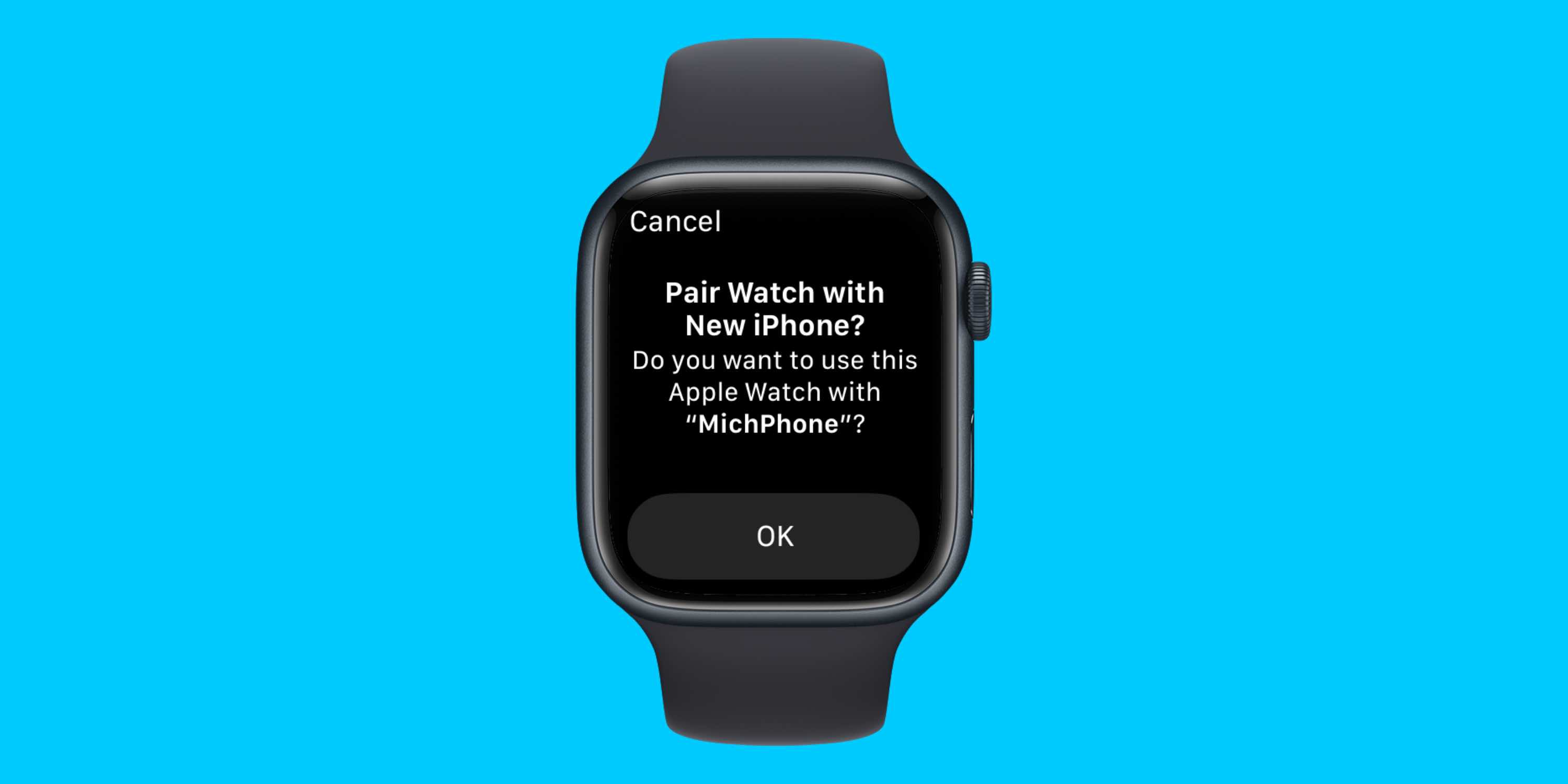 Подключить Apple Watch к новому iPhone