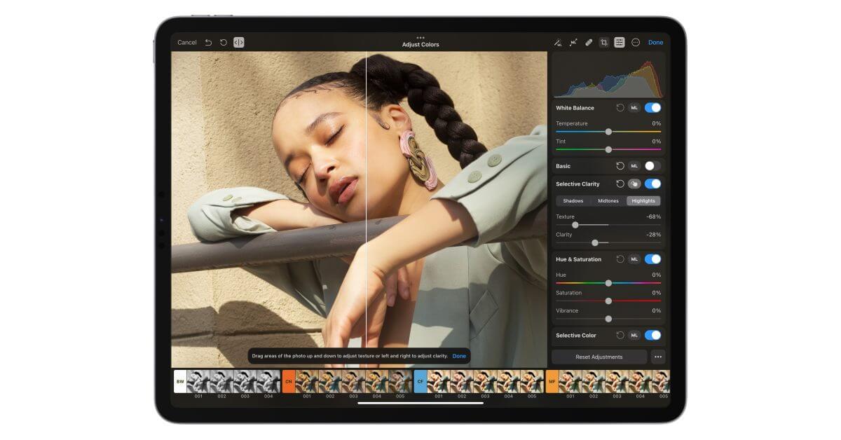 Pixelmator Photo добавляет новые инструменты для повышения резкости и детализации теней на ваших изображениях, запускает праздничную распродажу со скидкой 50%