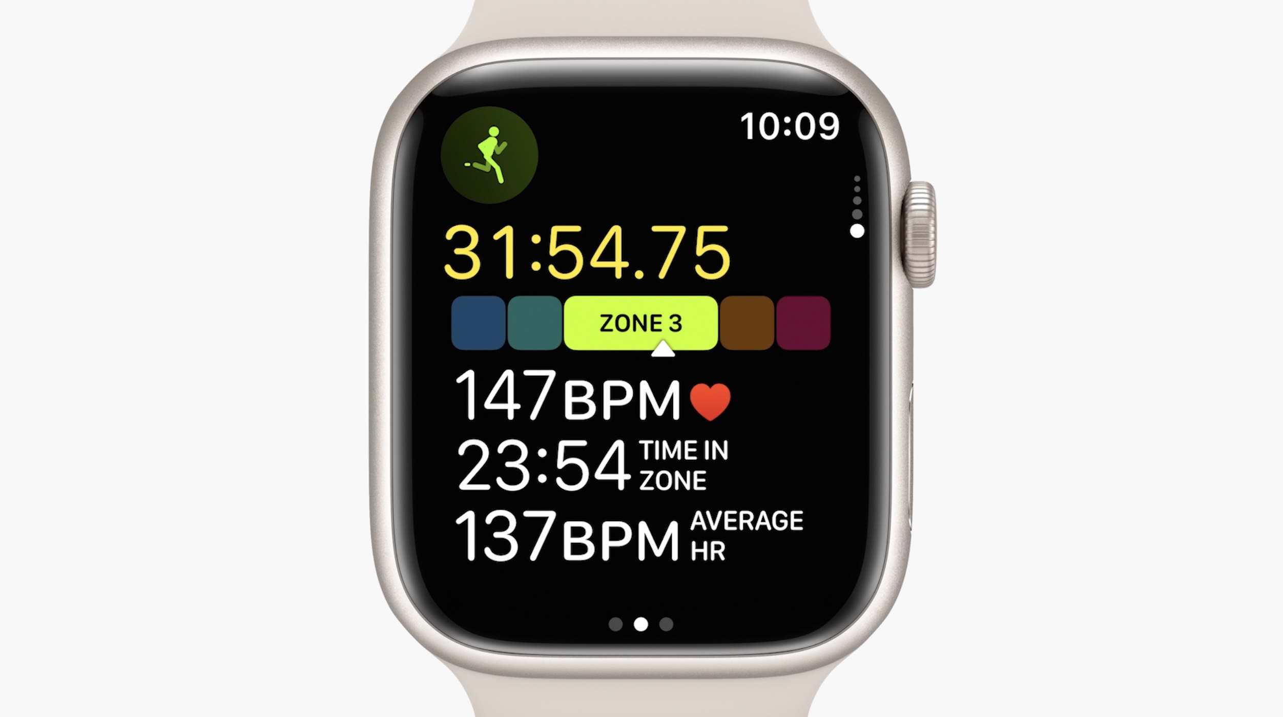 Зоны сердечного ритма на Apple Watch с watchOS 9.