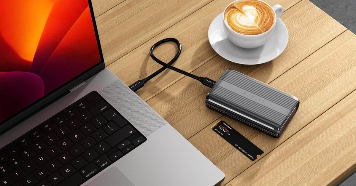 Satechi представляет корпус USB4 NVMe SSD Pro без инструментов для Mac и iPad со скоростью 40 Гбит/с