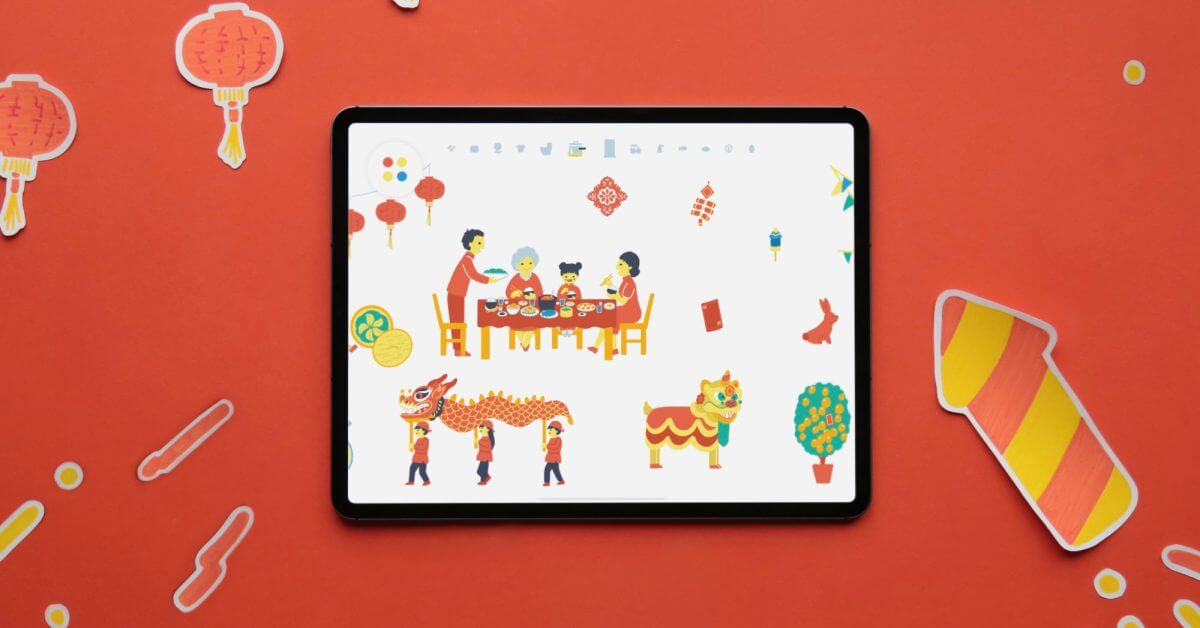 Удостоенное наград iOS-приложение Pok Pok Playroom для детей получает обновление к Лунному Новому году
