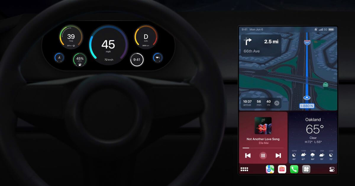Новый интерфейс и функции CarPlay появятся в этом году