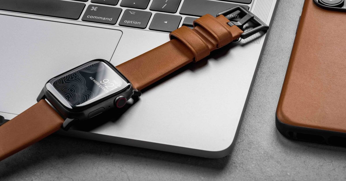 Nomad выпускает современный кожаный ремешок цвета English Tan для Apple Watch