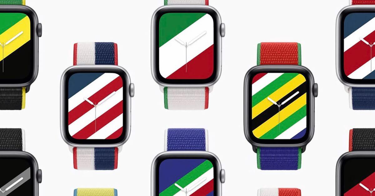 Цвет ремешка Apple Watch изменен приложением в патенте Apple