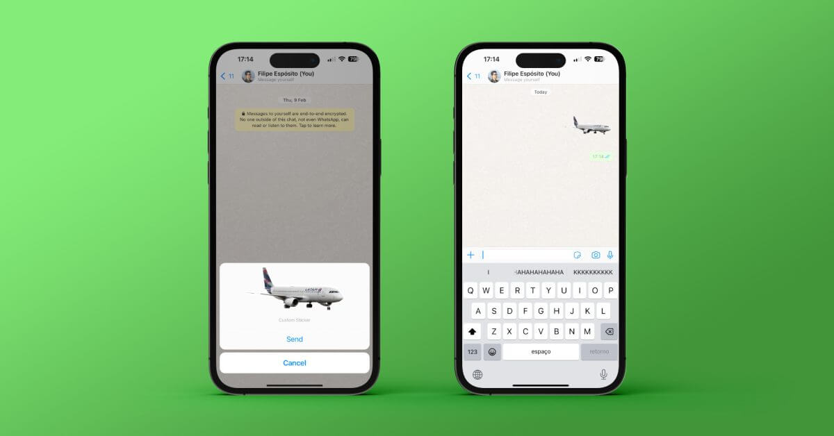 WhatsApp для iPhone теперь позволяет создавать собственные стикеры