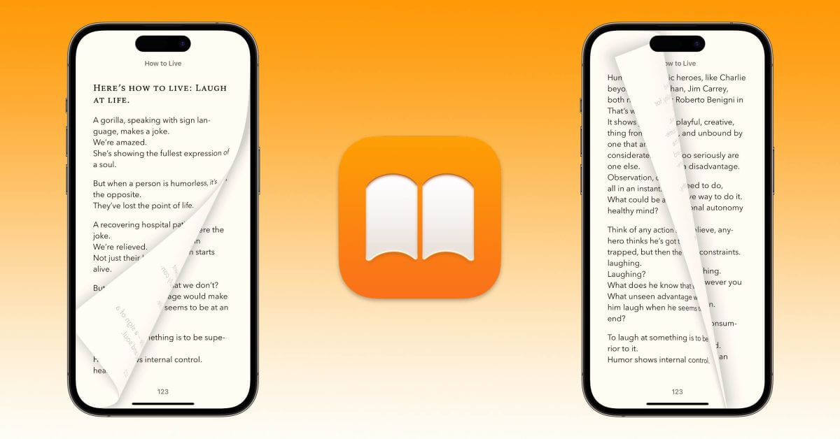 Как получить эффект перелистывания страниц Curl в Apple Books