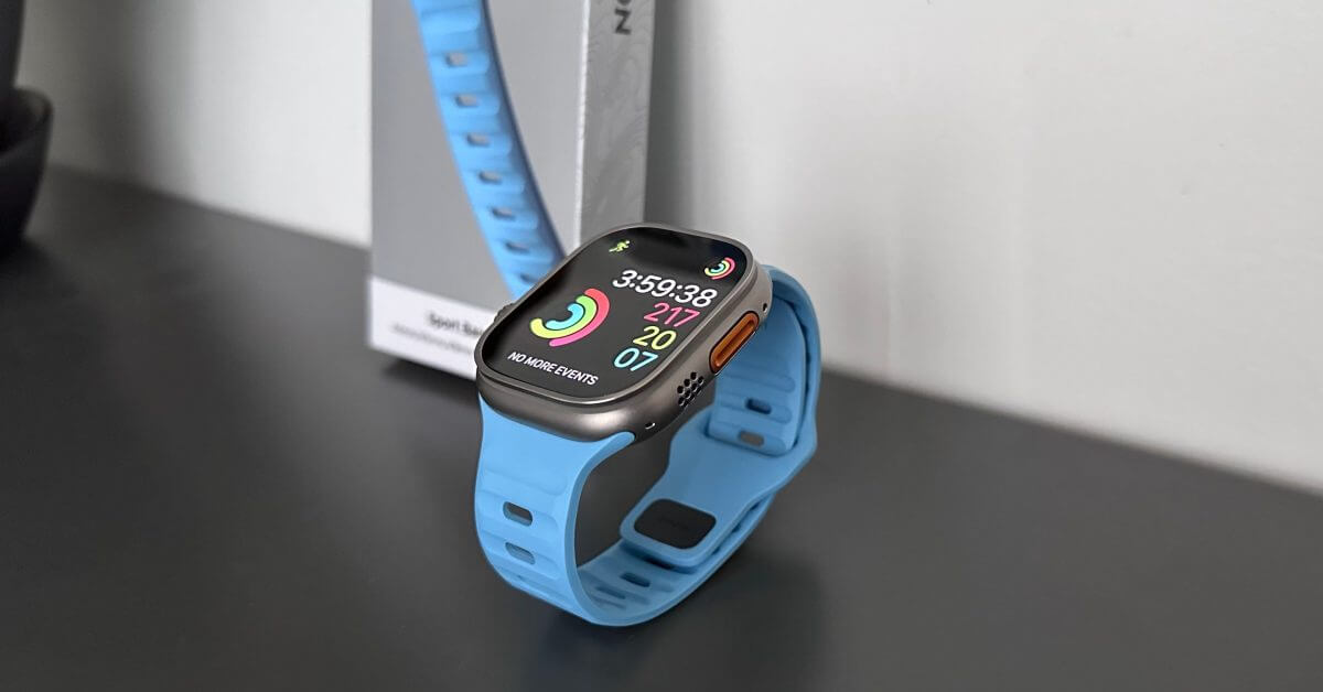 Практика: новый спортивный ремешок для Apple Watch Electric Blue от Nomad ограниченной серии