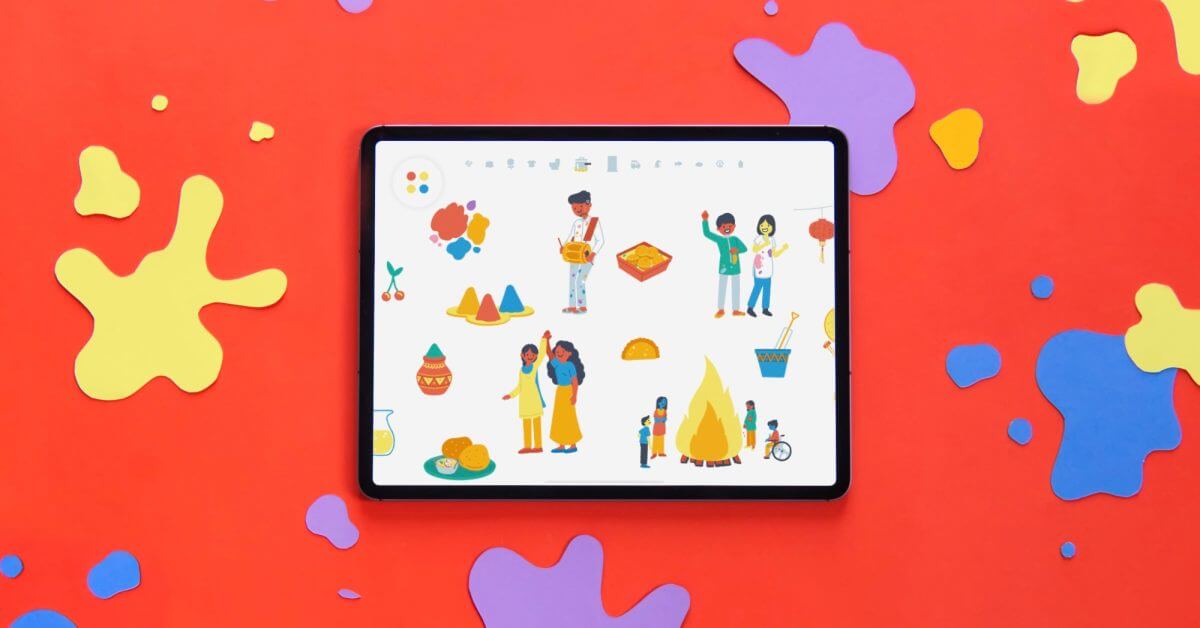 Приложение Pok Pok для iOS для детей получило обновление к Холи, фестивалю красок