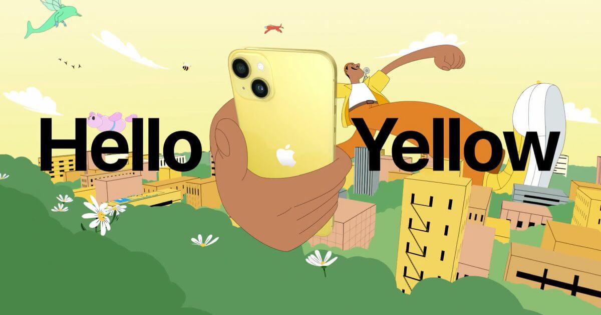 Apple отмечает выпуск желтого iPhone 14 новой рекламой «Hello Yellow» [Video]