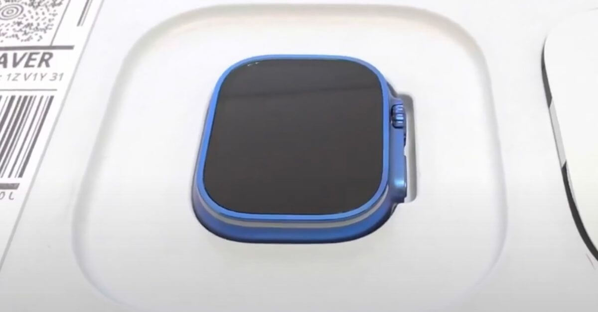 Apple Watch Ультра-синие анодированные на заказ