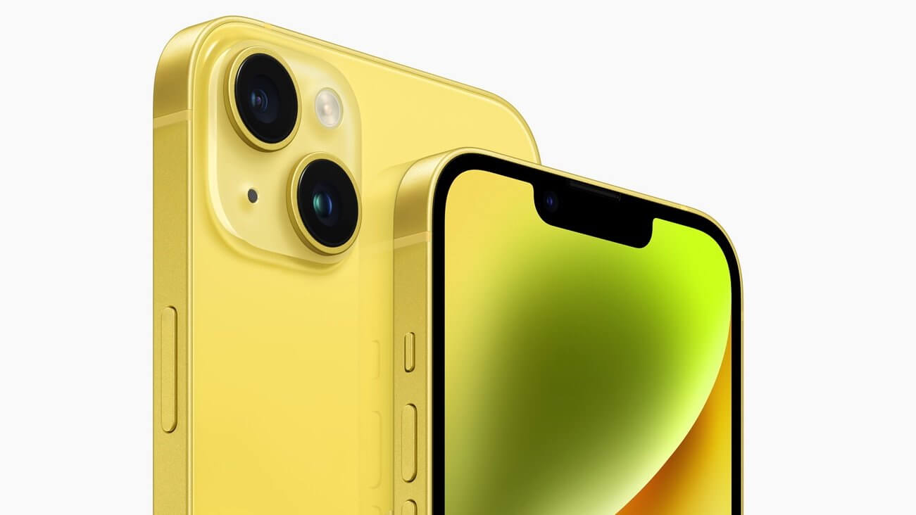 Начинаются предзаказы на iPhone 14 и iPhone 14 Pro желтого цвета
