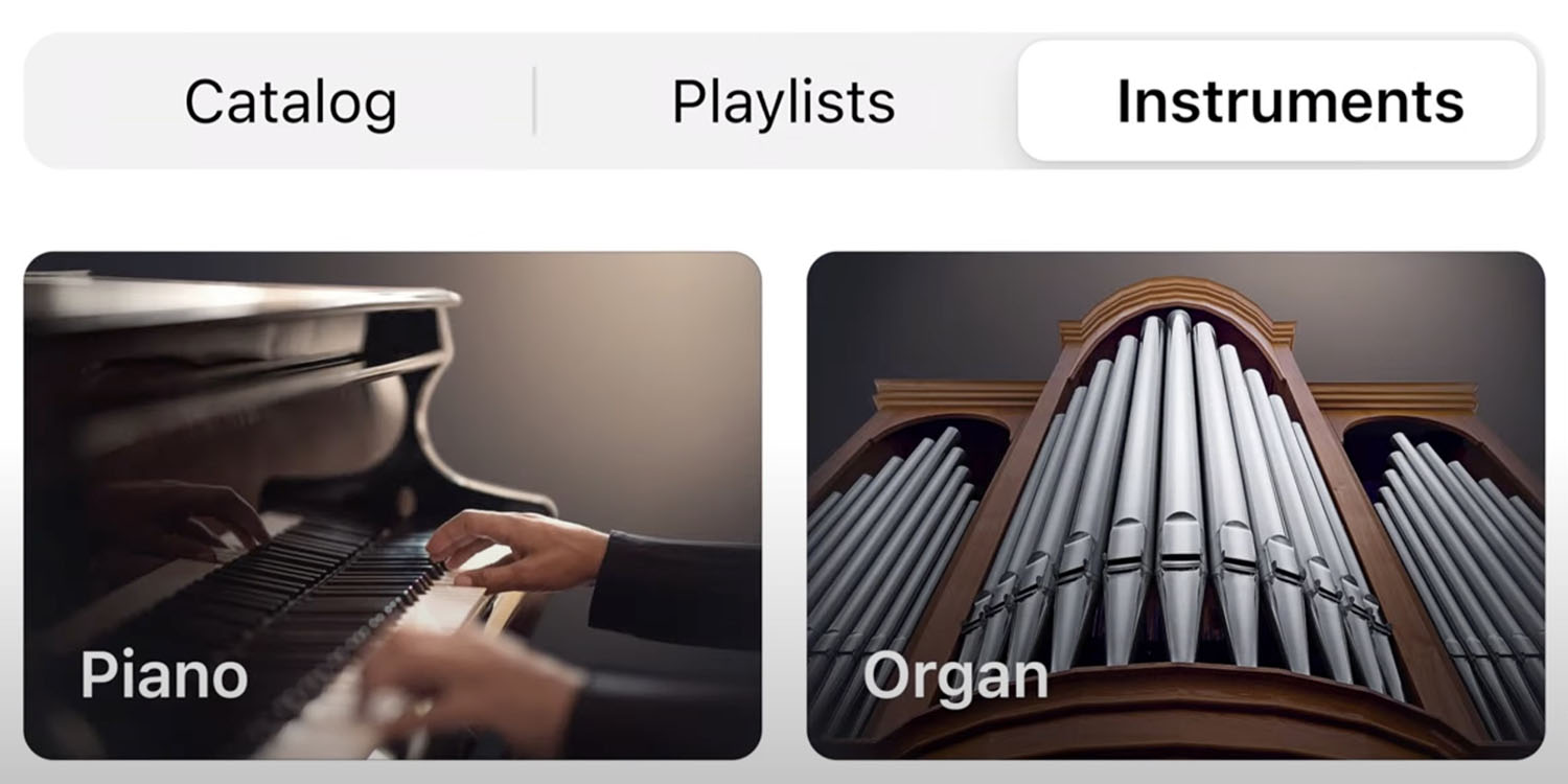 Apple Music Классическое видео |  Выделение поиска по инструменту