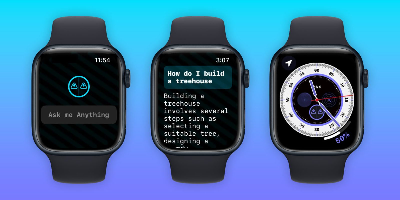Пити GPT Приложение Apple Watch с искусственным интеллектом