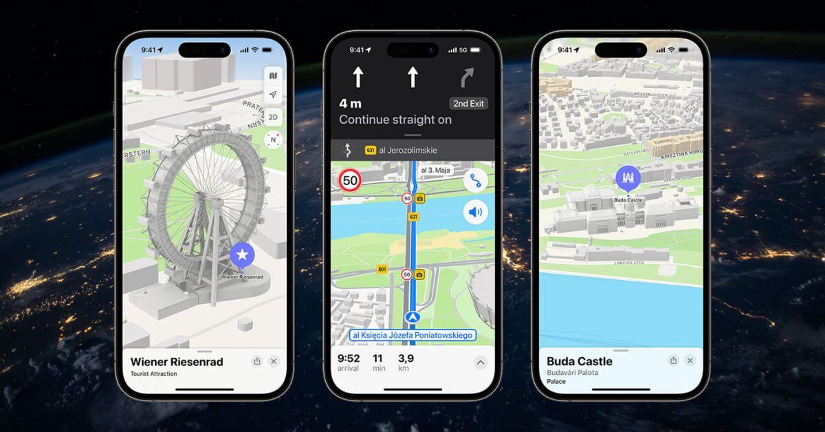 Новые функции Apple Maps доступны еще в шести странах