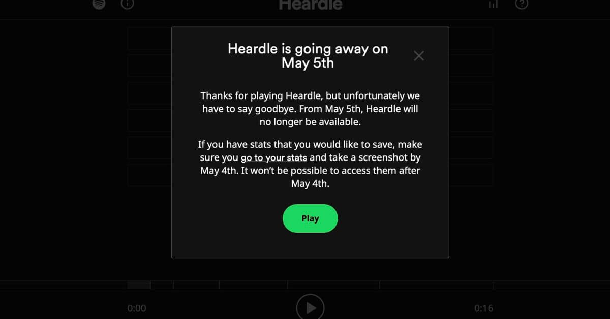 Spotify закрывает свою игру по угадыванию песен Heardle, потому что ненавидит веселье
