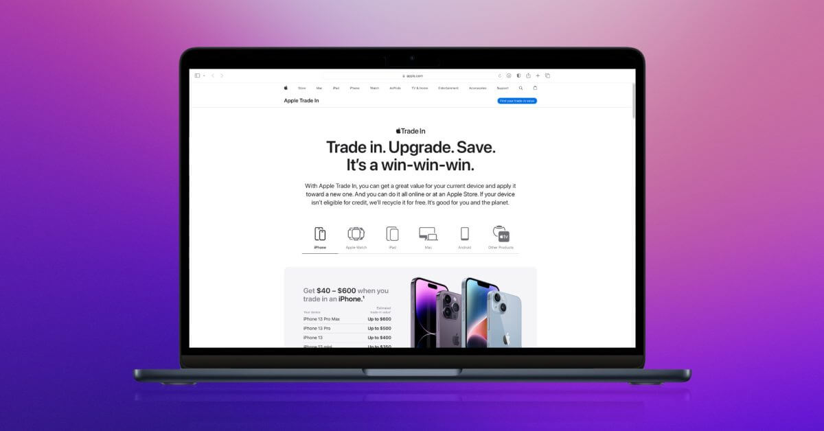 Apple запускает совершенно новый веб-сайт «Apple Trade In» ко Дню Земли