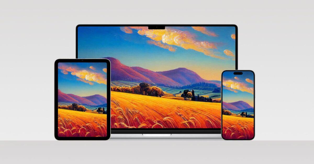 Обои Apple x Van Gogh для iPhone и Mac