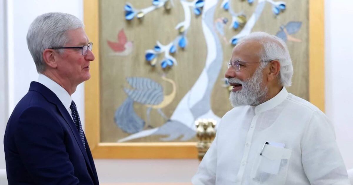 Тим Кук обещает премьер-министру Моди больше рабочих мест в Индии после открытия второго магазина
