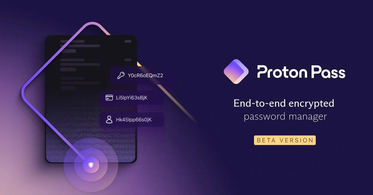 Менеджер зашифрованных паролей Proton Pass теперь в бета-версии