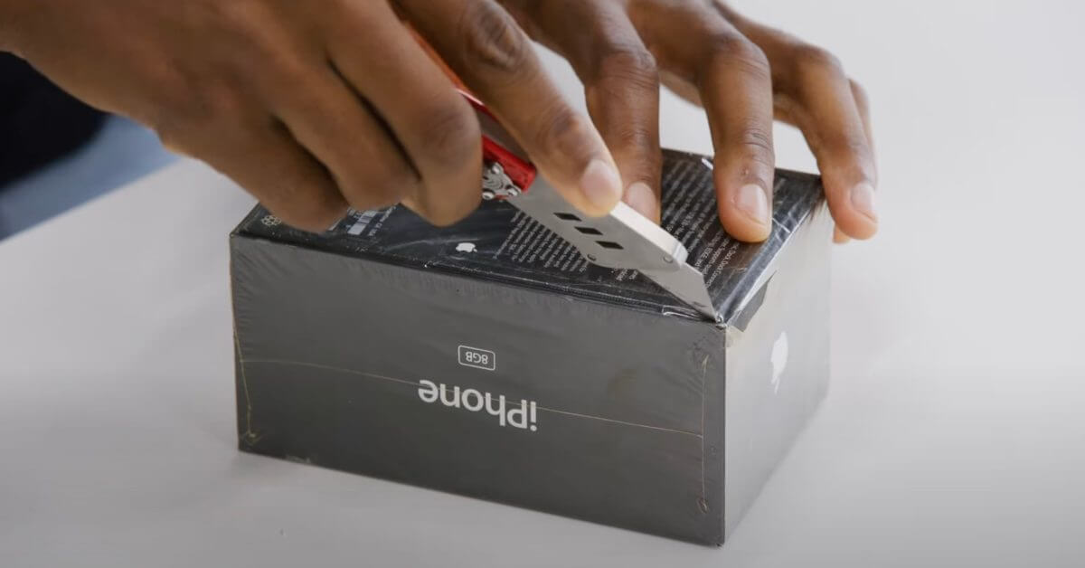 Посмотрите, как MKBHD распаковывает запечатанный iPhone OG после победы на аукционе за 40 000 долларов [Video]
