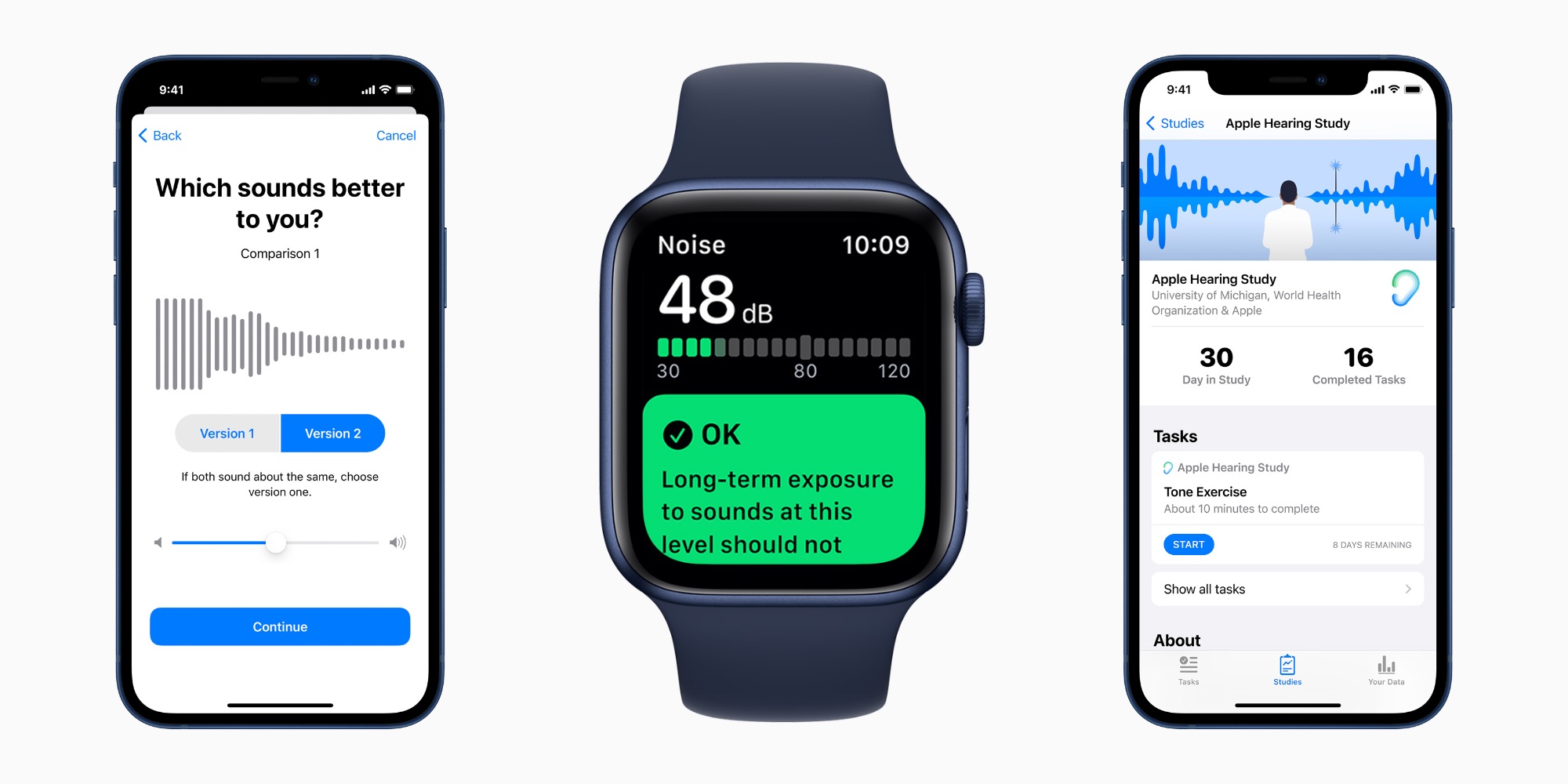 Apple делится обновлениями своего исследования слуха с данными iPhone и Apple Watch