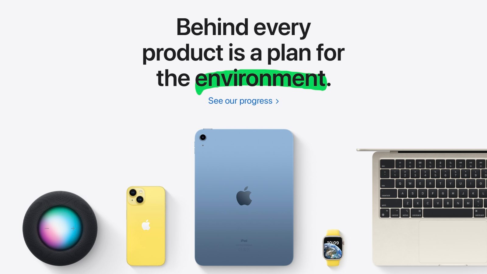 Отчет Apple об окружающей среде за 2023 г.
