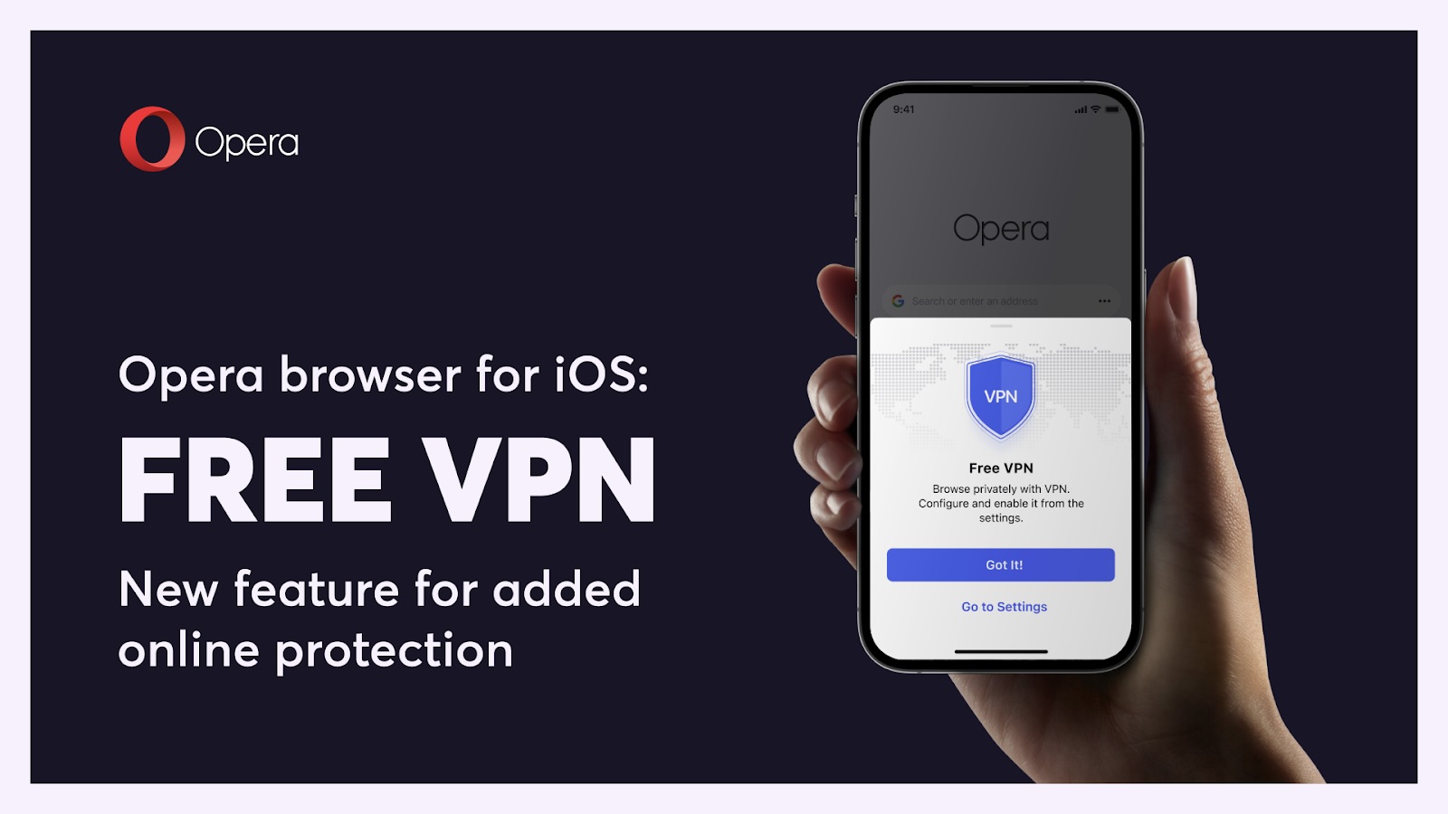Бесплатный VPN для Opera iOS