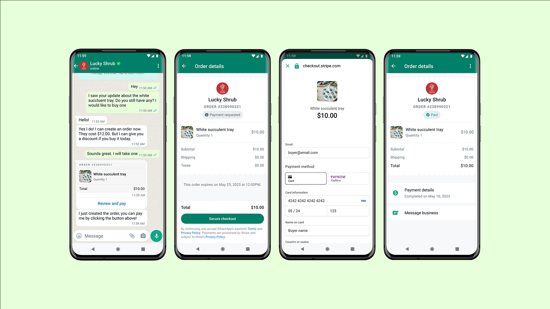 Пользователи WhatsApp в Сингапуре теперь могут платить продавцам прямо из приложения