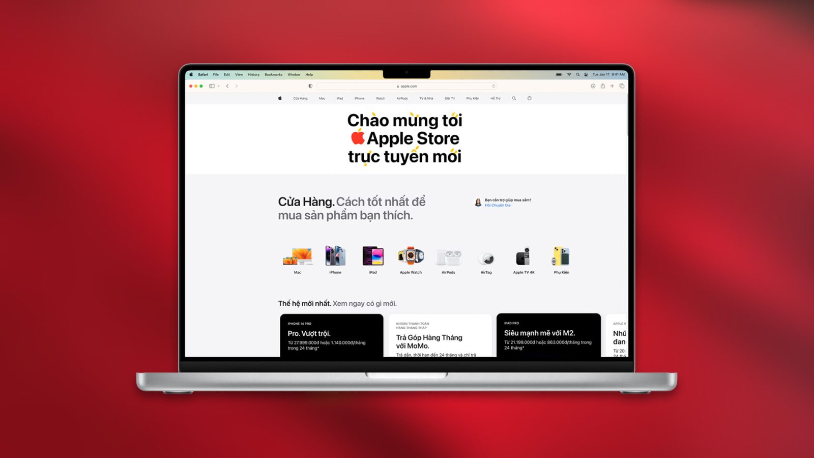 Apple запускает свой интернет-магазин во Вьетнаме с индивидуальными продуктами и Apple Watch Studio.
