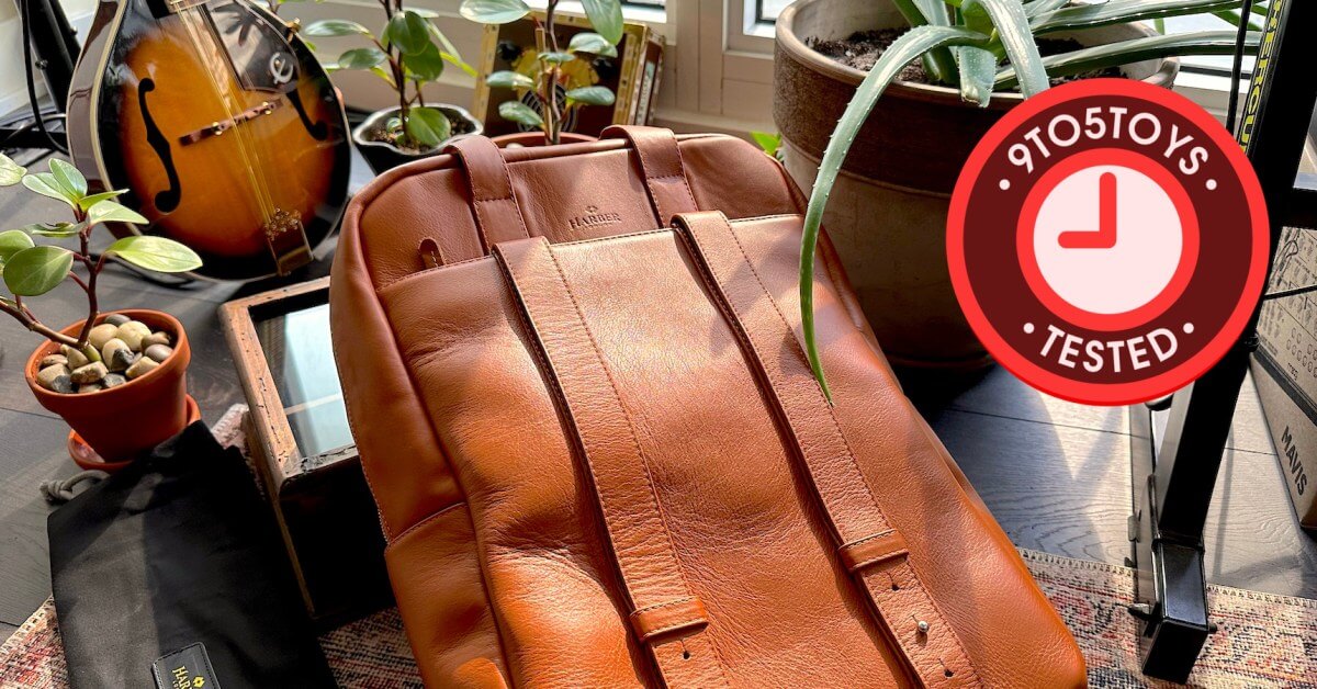 Практика с кожаным рюкзаком Harber London для MacBook City