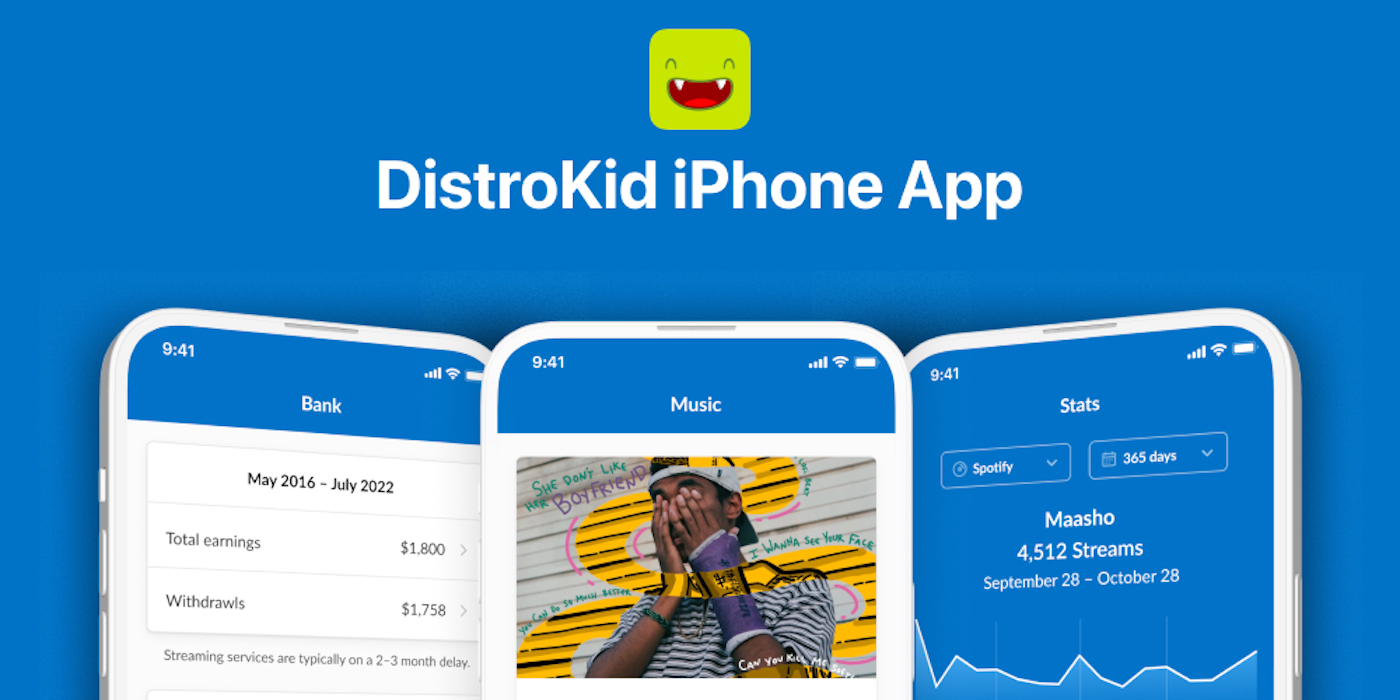 Приложение DistroKid для iPhone