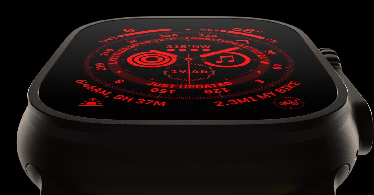 watchOS 10 добавляет автоматический ночной режим в Apple Watch Ultra