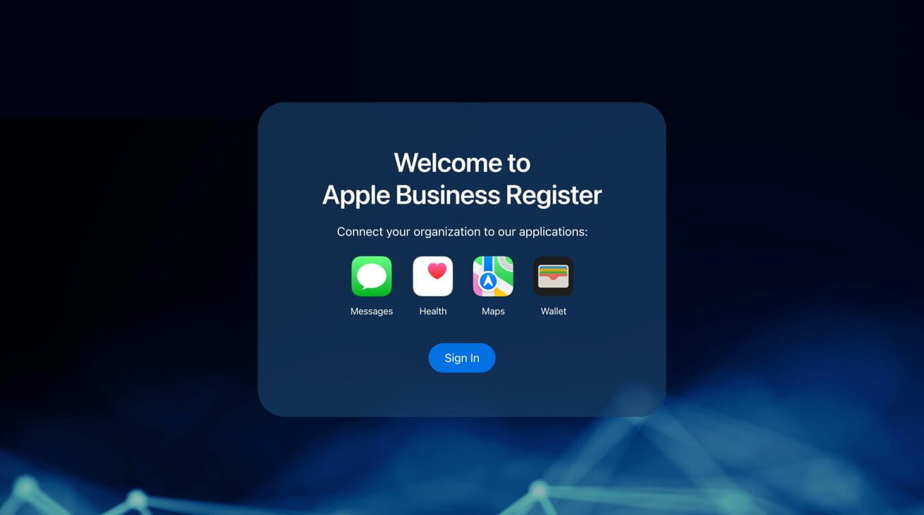 Apple Business Register получает приложение Wallet для WWDC