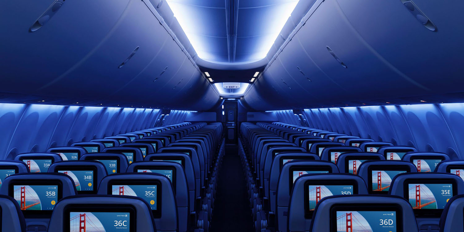 Используйте наушники AirPods на рейсах United Airlines |  Фото салона