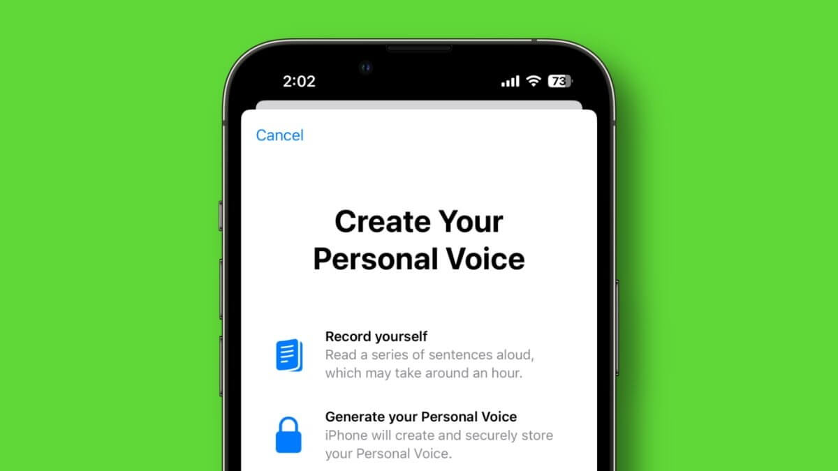 Как использовать персональный голос в iOS 17