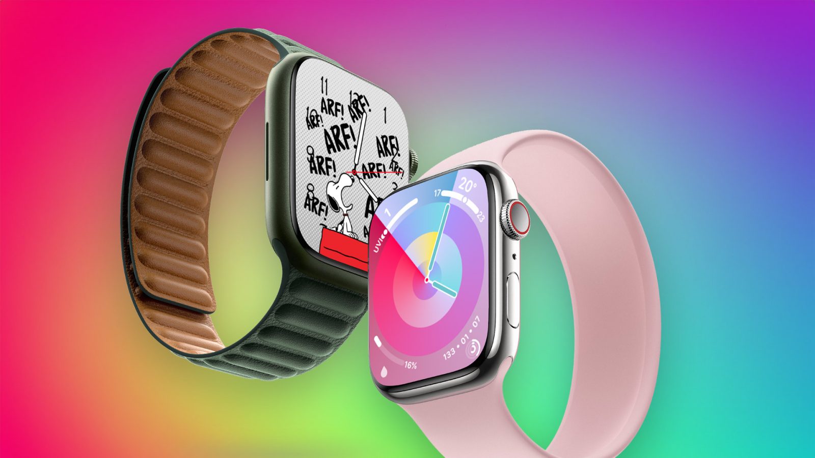 watchOS 10: вот как работают новые циферблаты Apple Watch Snoopy и Palette