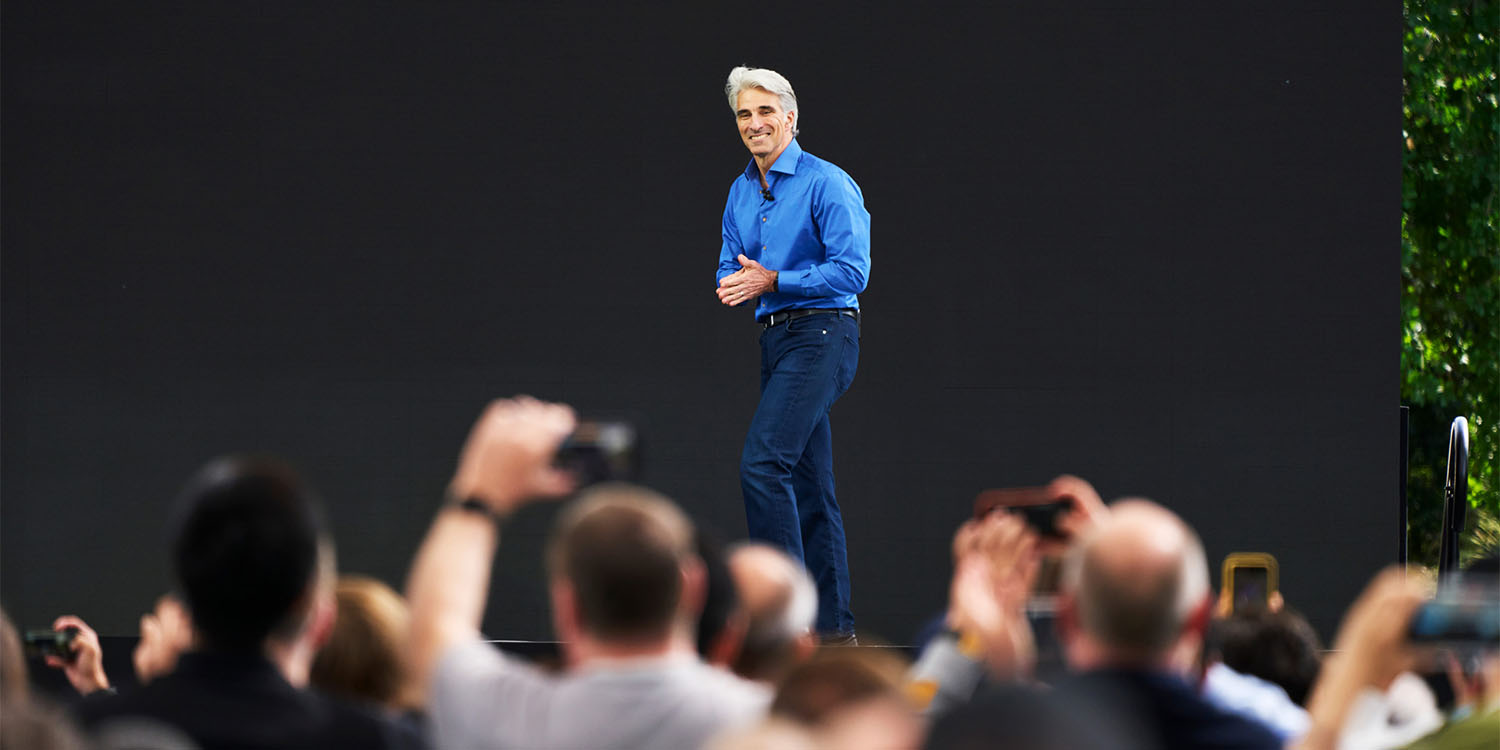 Новые функции конфиденциальности Apple |  Крейг Федериги на сцене WWDC 2023