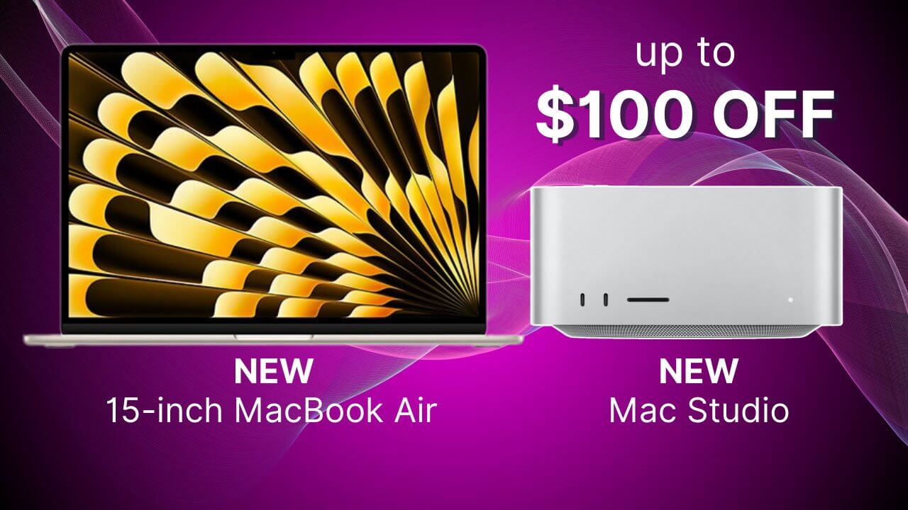 Сэкономьте до 100 долларов на новом MacBook Air 15 M2 от Apple, Mac Studio