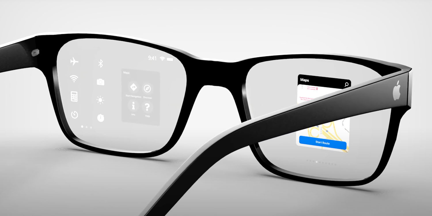 Apple Glasses не столкнется с конкуренцией со стороны Google Iris |  Концептуальное изображение с наложением карты