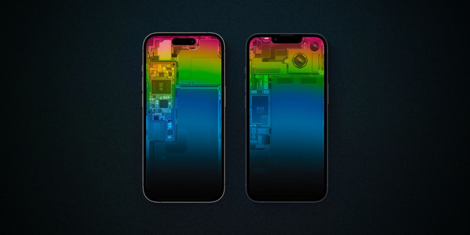 Схематические обои iPhone 14 WWDC