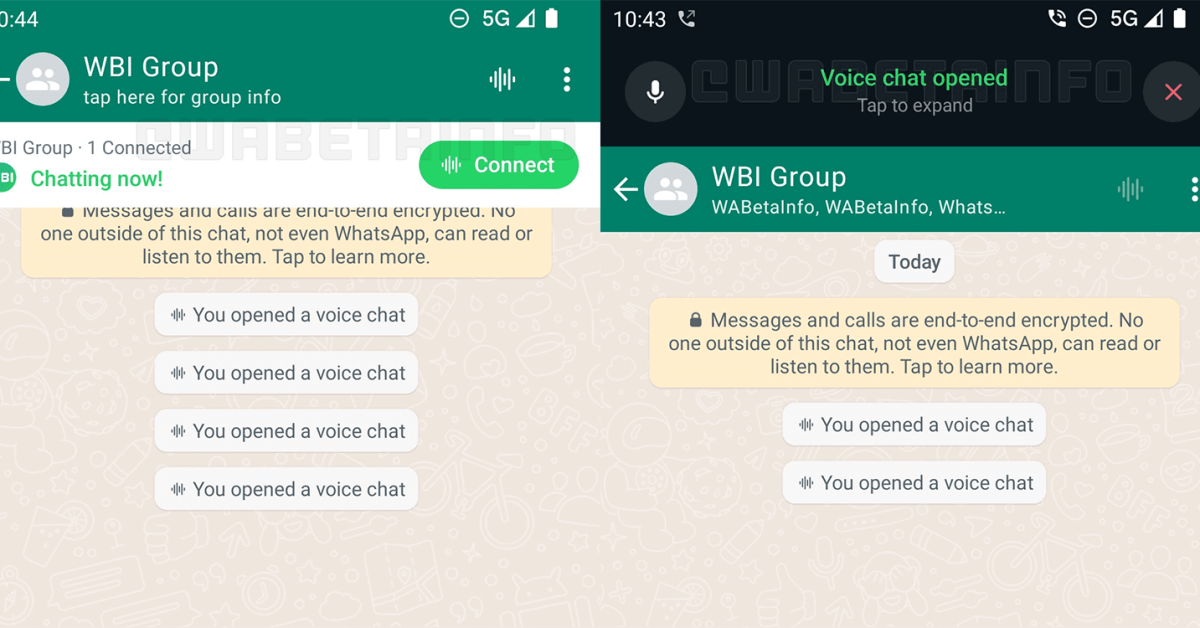 Тестируются групповые голосовые чаты WhatsApp (не совсем групповые звонки…)