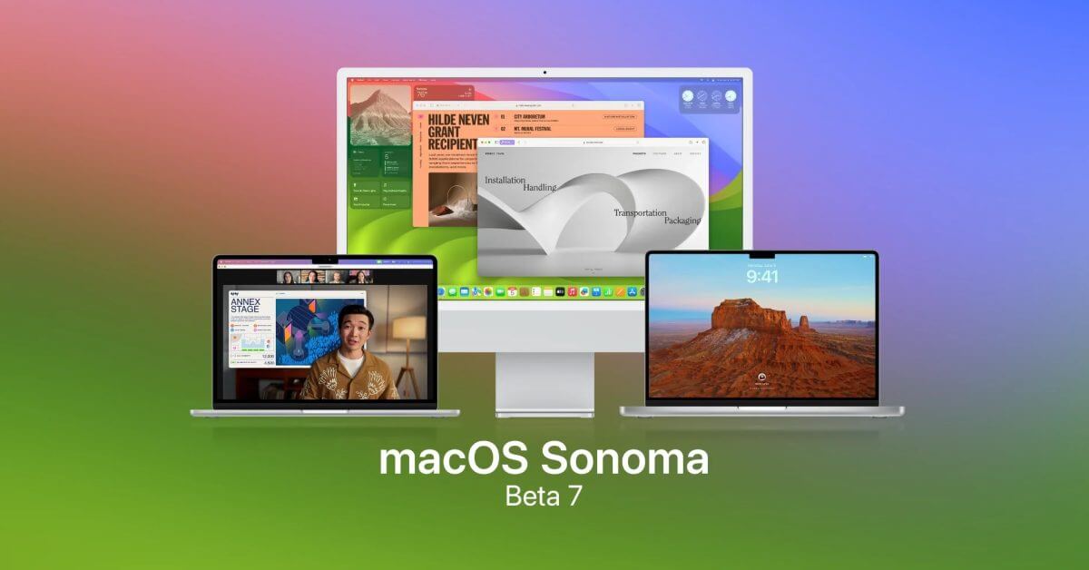 Apple выпускает бета-7 бета-версию macOS 14 Sonoma