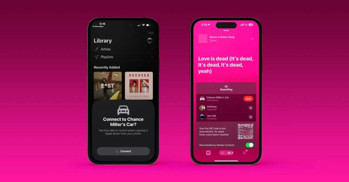 Практический опыт: CarPlay в iOS 17 добавляет SharePlay для вечеринок по прослушиванию Apple Music, даже для друзей, находящихся на расстоянии