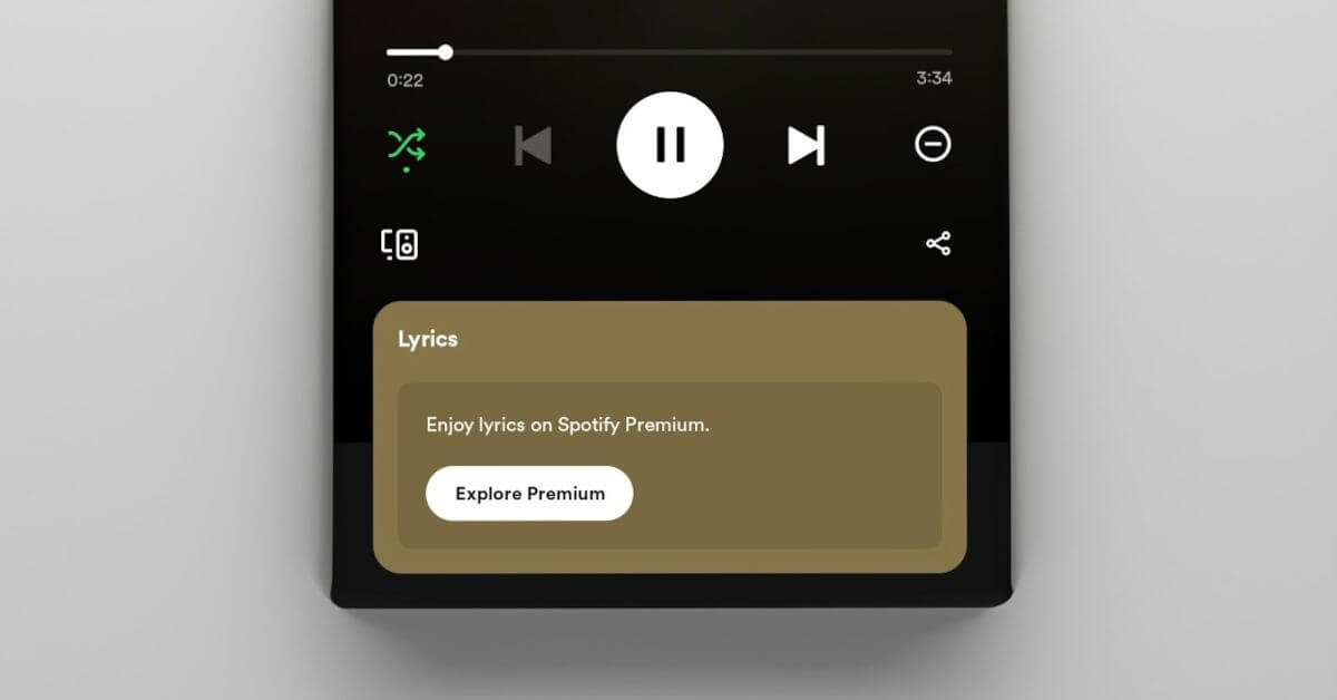 Spotify хочет разместить тексты песен в приложениях за платным доступом