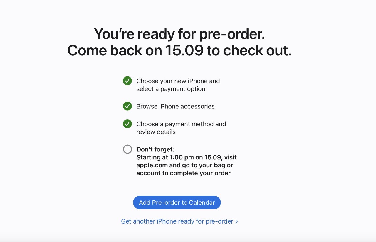 Apple проведет вас через каждый шаг, вплоть до проверки вашей кредитной карты, чтобы покупка в тот же день была быстрой.